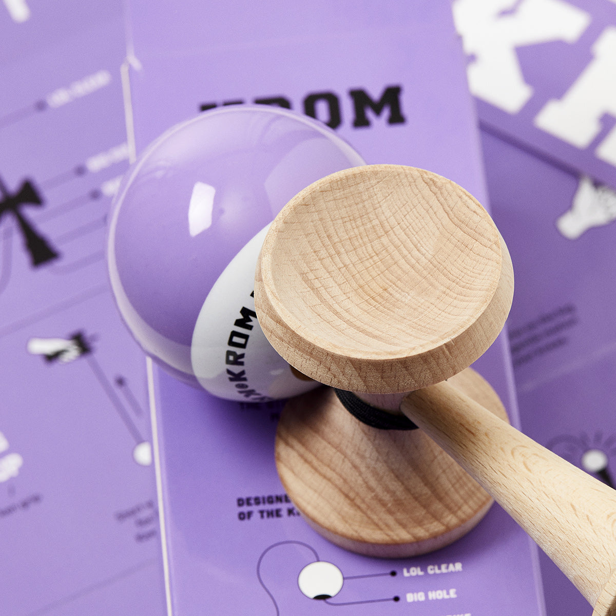 Kendama Krom Pop LOL Purple